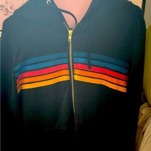 Aviator Nation Charcoal size L zip up sweatshirt.  EXCELLENT CONDITION.